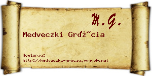 Medveczki Grácia névjegykártya